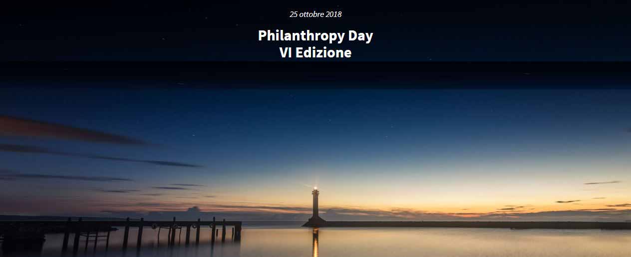 I relatori del Philanthropy Day