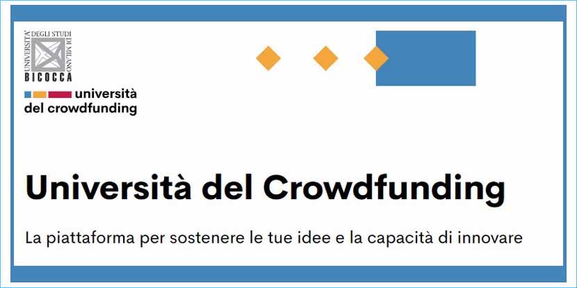 Universita’ del crowdfunding: la Bicocca sceglie e pubblica 5 progetti