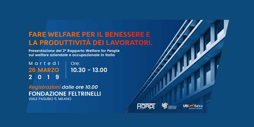 UBI Banca invita alla presentazione del 2° Rapporto Welfare for People