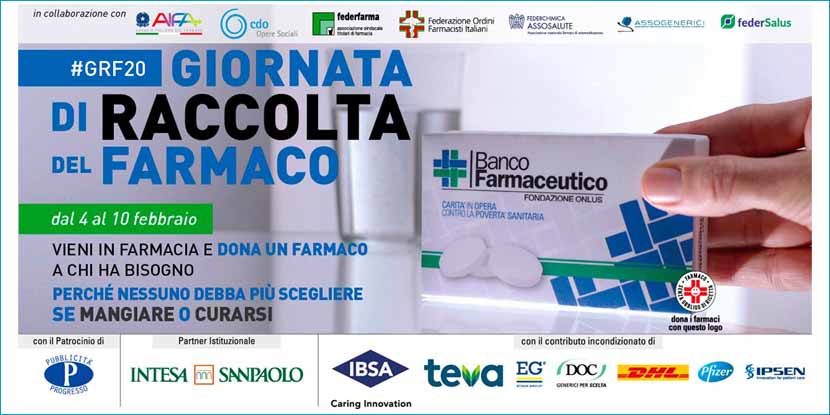Giornata di Raccolta del Farmaco, 20esima edizione