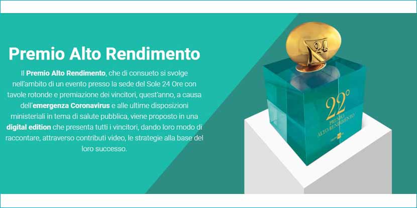 Premio Alto Rendimento, scopri i vincitori della 22° edizione