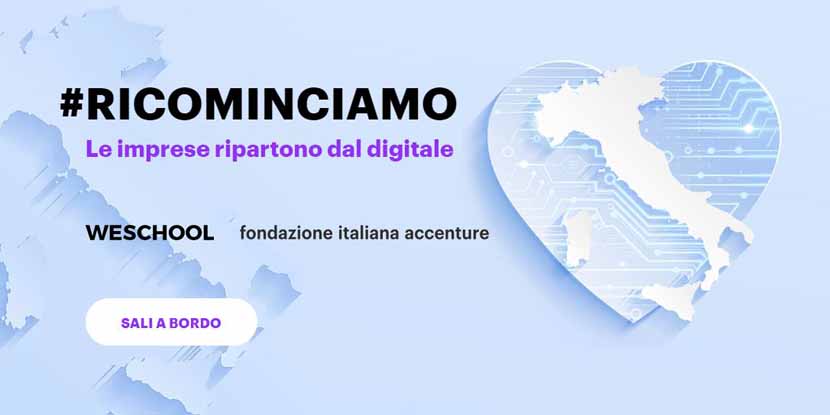 Ricominciamo insieme, dal digitale – con Fondazione Accenture e WeSchool