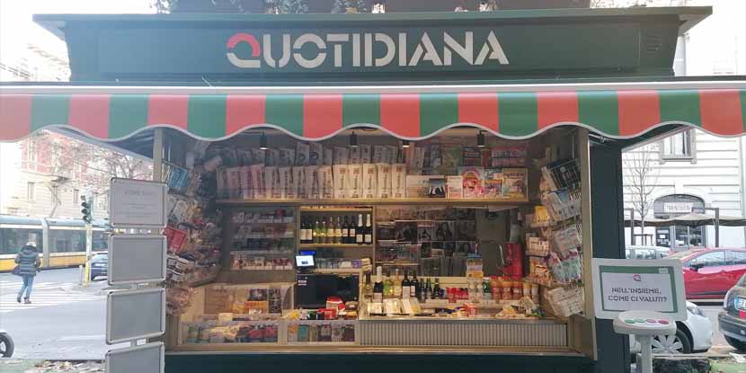 Inaugurata la prima edicola del network Quotidiana