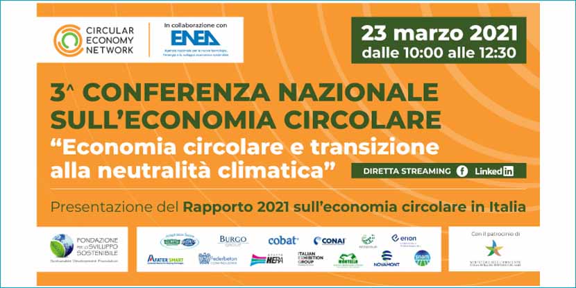 Conferenza Nazionale sull’Economia Circolare 2021- Il 3° Rapporto