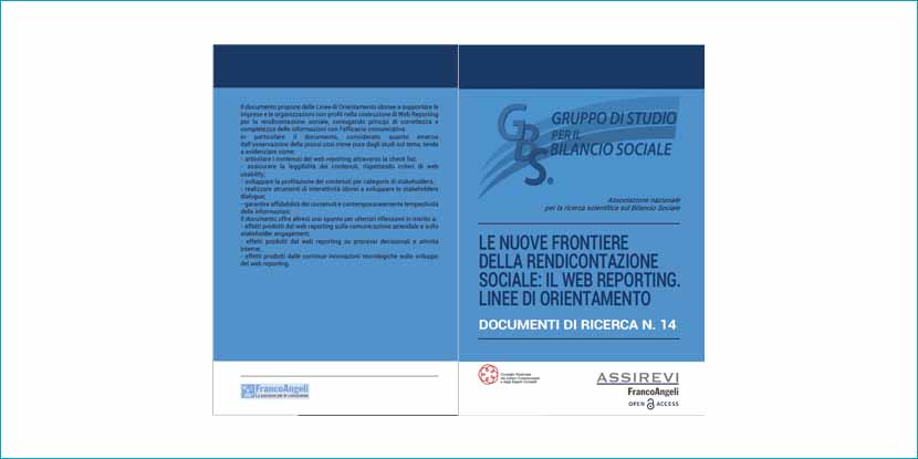 Le nuove frontiere della rendicontazione sociale: il web reporting. Linee di orientamento