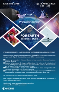 Kyocera FOREARTH – La rivoluzione sostenibile della stampa tessile