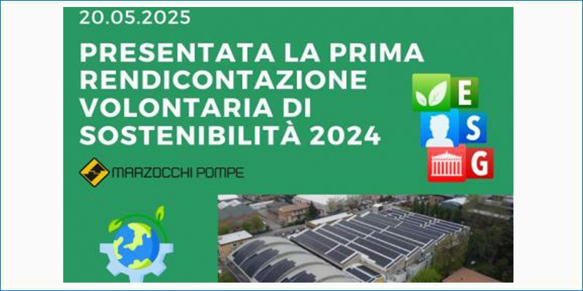 Marzocchi Pompe: la 1° rendicontazione volontaria di sostenibilità 2024